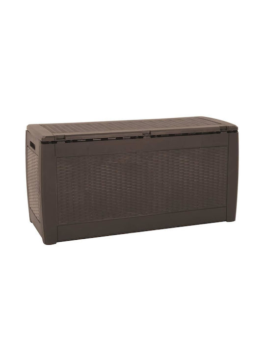 vidaXL Outdoor Storage Box Brown L119xW48xH60cm