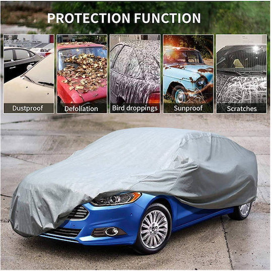 Carsun Κουκούλα Αυτοκινήτου 400x160x120cm Αδιάβροχη Small που Στερεώνεται με Λάστιχο