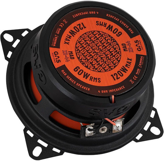 Gas Audio Power Mad X2-44 Σετ Ηχεία Αυτοκινήτου 4" με 60W RMS (Midrange)