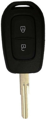 Car Key Shell with Blade with 2 Buttons for Dacia / Renault