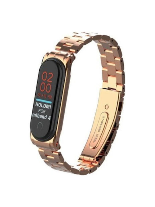 Strap Stainless Steel Rose Gold (Mi Band 3/Mi Smart Band 4)