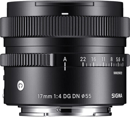 Sigma Crop Camera Lens 17mm f/4 DG DN Contemporary Wide Angle Zoom for Leica L Mount Black