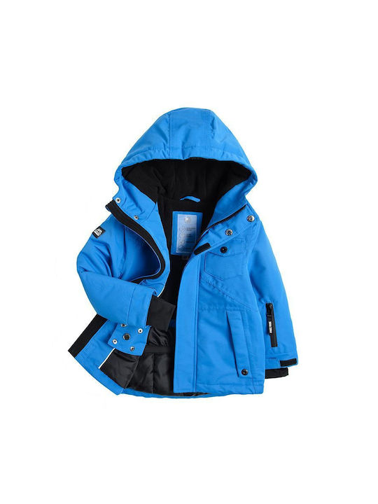 Cool Club Kids Casual Jacket Long Hooded Blue