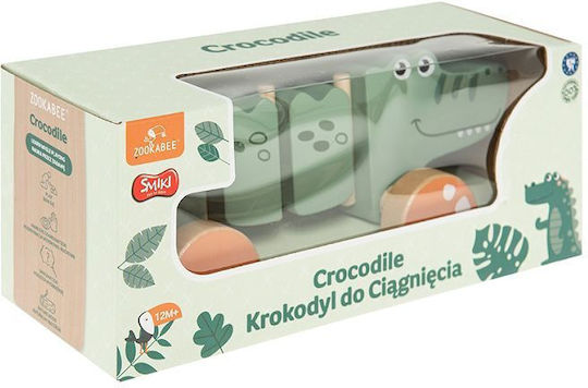Smyk Дърпаща играчка Крокодил от дърво за 18++ месеца