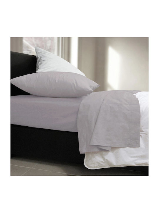 Nef-Nef Homeware Sheet King Size with Elastic 180x200+35cm. Basic 1185 Mocca
