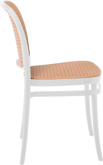 Outdoor-Stuhl Polypropylen Florence White 41x41x83εκ.