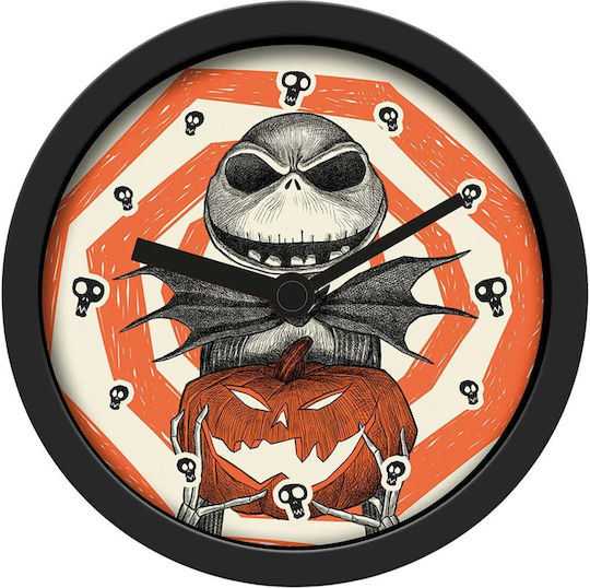 Pyramid International The Nightmare Before Christmas - Тиквен Крал Оранжев Часовник На Стена