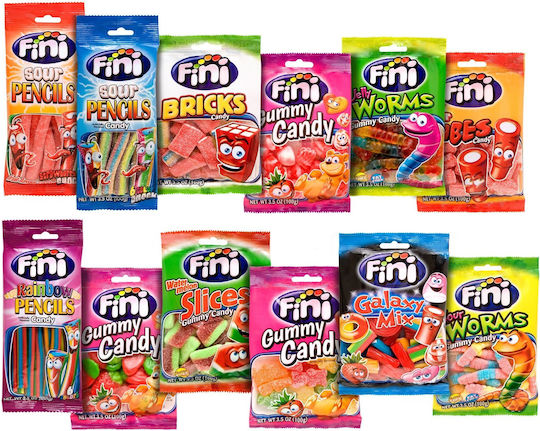 Fini Produse de Cofetărie Inele cu Gust de Piersică Fără Gluten 100gr