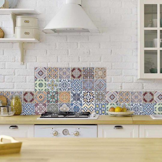 3D Πάνελ Τοίχου Azulejos Πολύχρωμο 72x48εκ. 3D Πάνελ Τοίχου Azulejos Πολύχρωμο 72x48εκ.
