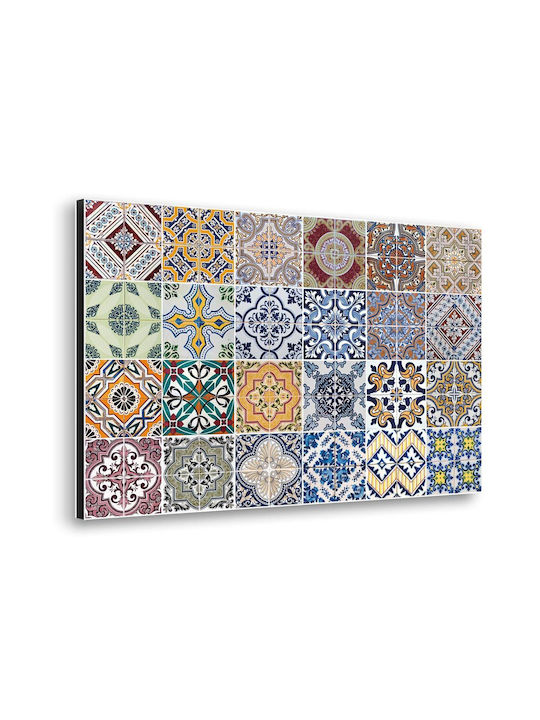 3D Πάνελ Τοίχου Azulejos Πολύχρωμο 72x48εκ.