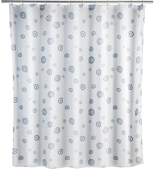 Wenko Snail Κουρτίνα Μπάνιου 180x200 cm Λευκό / Γκρι