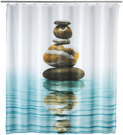 Wenko Meditation Κουρτίνα Μπάνιου 180x200 cm Λευκή