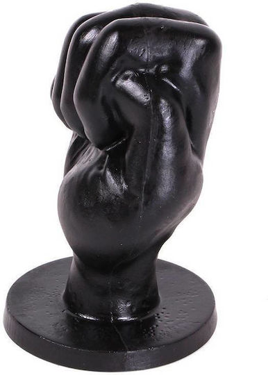 All Black Fist Πρωκτικό Dildo Black 13cm