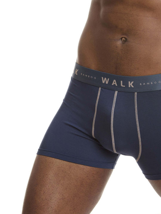 Herren Boxershorts Navy Blue/Beige 2Packung