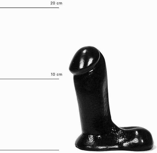 All Black Glass Dildo Black 14cm