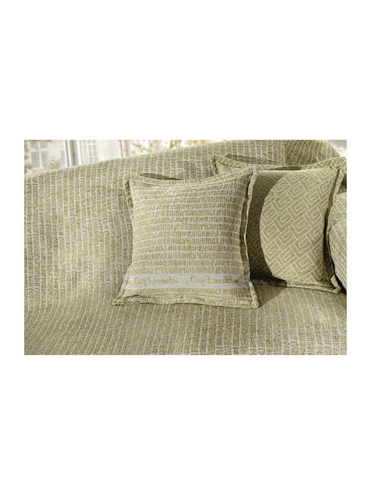 Guy Laroche Parfait Ριχτάρι Πολυθρόνας Δύο 'Οψεων Chenille 180x150εκ. Olive