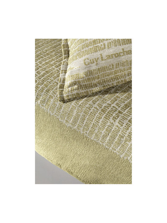 Guy Laroche Parfait Ριχτάρι Πολυθρόνας Δύο 'Οψεων Chenille 180x150εκ. Olive