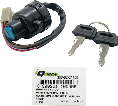 IQ Tech Motorcycle Ignition Switch Main Switch 4 Wires for Yamaha T 50