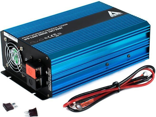 Azo Digital Инвертор за кола Чиста синусоидална вълна 1200W за преобразуване на 12V DC в 230V AC