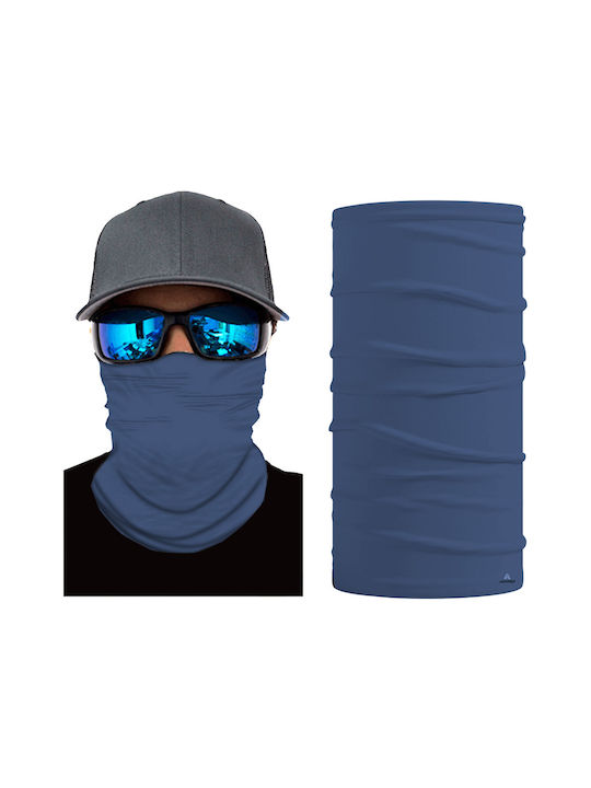 Head Gear Tube Polyester Rider Collar in Blue Colour