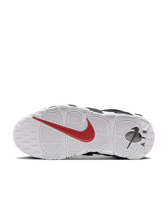 Air More Uptempo Încălțăminte Sport pentru Copii Baschet cu șireturi Negru / Roșu