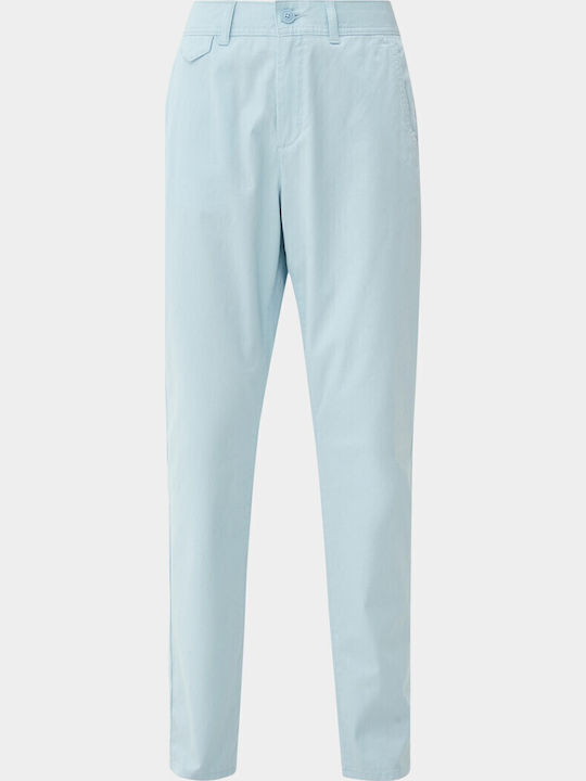 Red Label Γυναικείο Chino Παντελόνι Βαμβακερό σε Κανονική Εφαρμογή Γαλάζιο