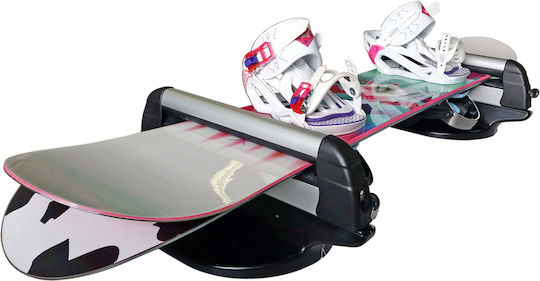 Fabbri Huski Ski & Board Dachträger für Autos Magnetisch Geeignet für 4 Skipaare oder 2 Snowboards
