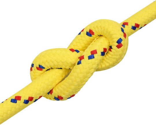 vidaXL Rope Knitted 20mm Yellow