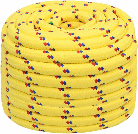 vidaXL Rope Knitted 20mm Yellow