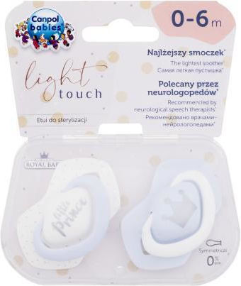 Canpol Babies Royal Baby Πιπίλες Σιλικόνης για 0+ μηνών 2τμχ