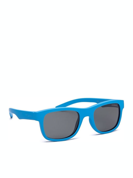 Polaroid Unbreakable Square Baby Kids Sunglasses with Polarized Blue Lens for 1-4 Years