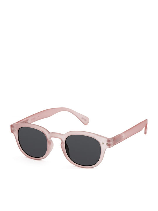 Izipizi #c Τετράγωνα Παιδικά Γυαλιά Ηλίου Pink για 5-10 Ετών