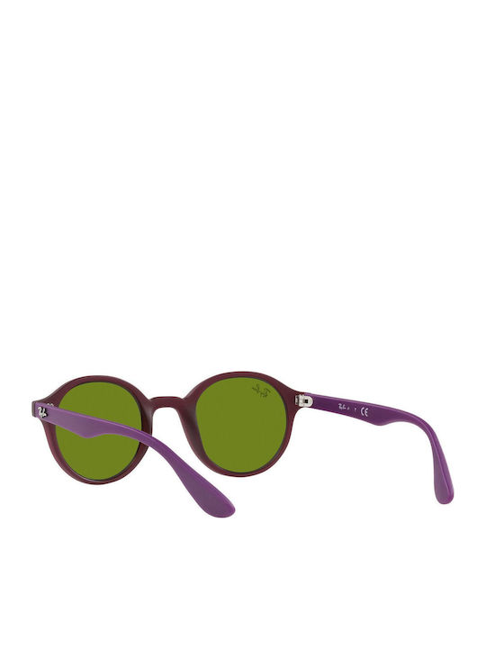 Ray Ban Στρογγυλά Παιδικά Γυαλιά Ηλίου Ροζ για 4-6 Ετών