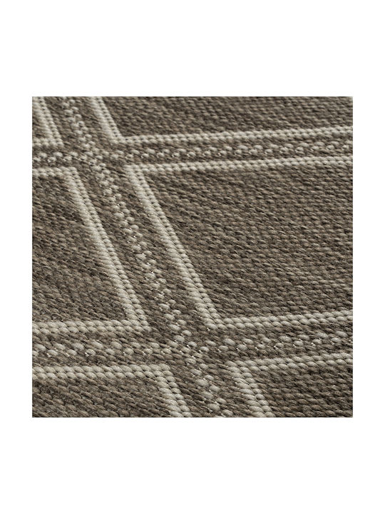 Beauty Home Modern Wicker Bedroom Rugs Set Palm Beige 9767-ΣΕΤ 3pcs