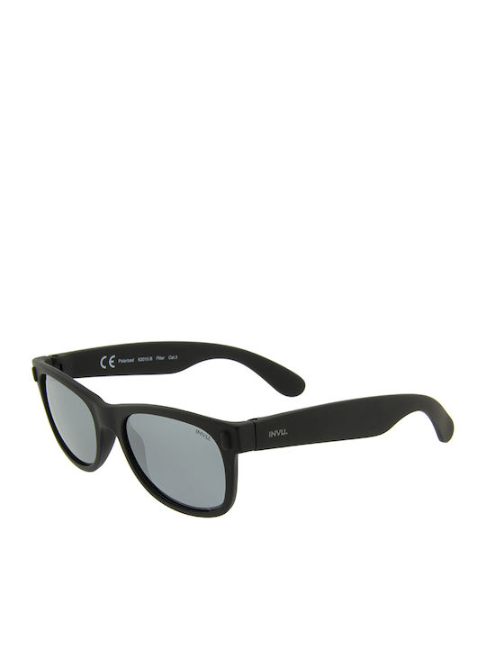 Invu Unbreakable Kids Sunglasses with Polarized Mirror Lens Black for 4-7 Years