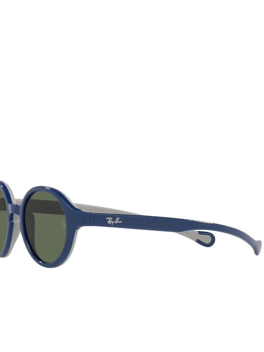 Ray Ban Στρογγυλά Παιδικά Γυαλιά Ηλίου Μπλε για 1-3 Ετών