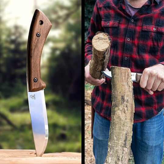 BeaverCraft BSH1 Μαχαίρι Black Oak σε Δερμάτινη Θήκη