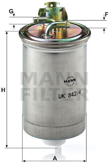 Mann Filter Φίλτρο Πετρελαίου Αυτοκινήτου για Mercedes-Benz A-Class / V-Class / Vito / Vaneo / Sprinter WK842/18