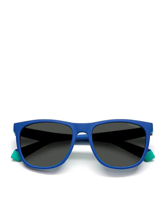 Polaroid Square Kids Sunglasses with Polarized Blue Lens for 7-11 Years