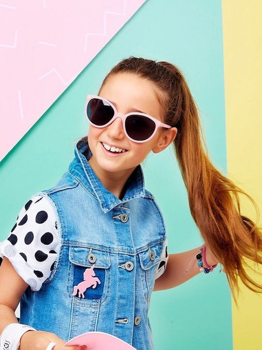 KiETLA BuZZ Unbreakable Butterfly Kids Sunglasses Pink For 6-9 Years