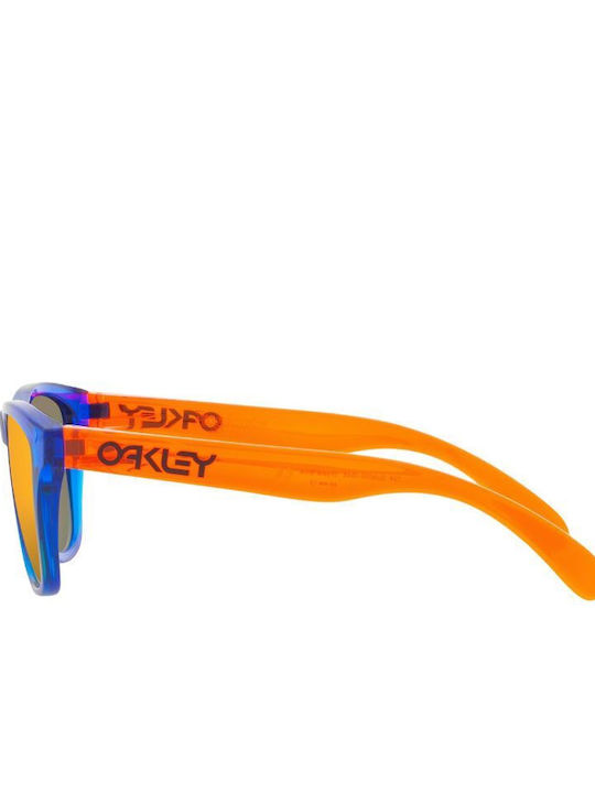 Oakley Frogskins Square Kids Sunglasses With Polarized Blue Lens