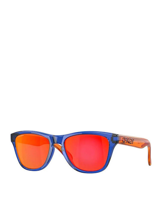 Oakley Frogskins Square Kids Sunglasses With Polarized Blue Lens