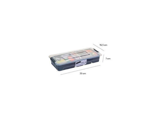 Haza Tool Compartment Organizer 6 Slots Transparent 35x15.5x7cm