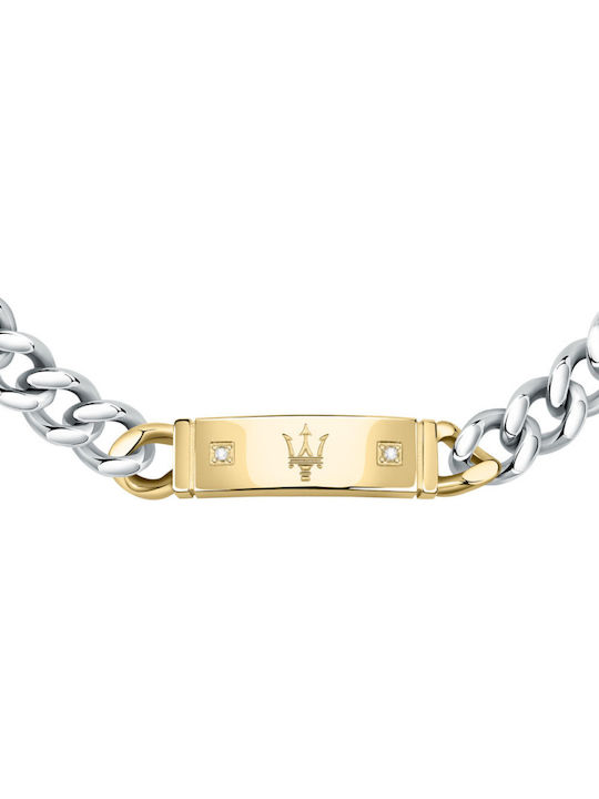 Maserati Herren Armband Identifikation Aus Stahl