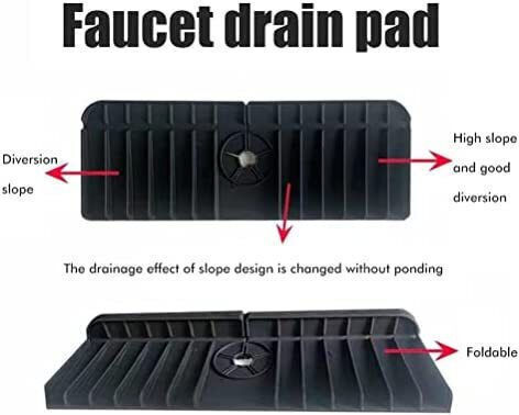 Black Plastic Kitchen Sink Organizer Base 37x13.7x1.8cm