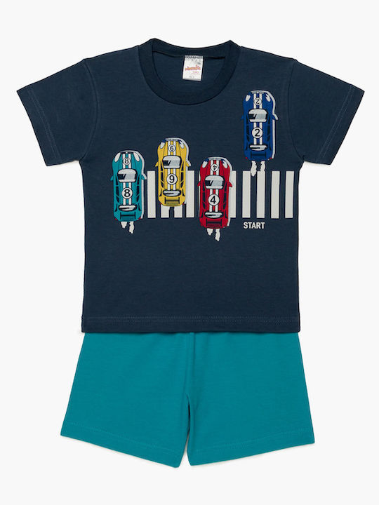 Minerva Kinder-Pyjama Marineblau