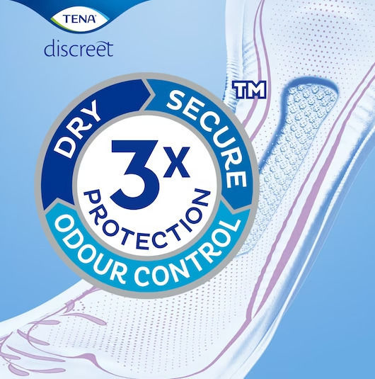 Tena Discreet Extra Women's Incontinence Pad Normal Flow 4 Drops 20pcs