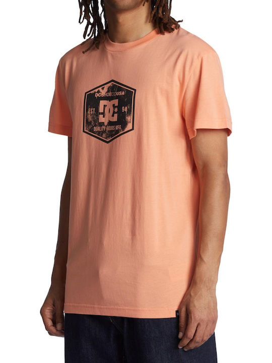 DC Herren T-Shirt Kurzarm Papaya