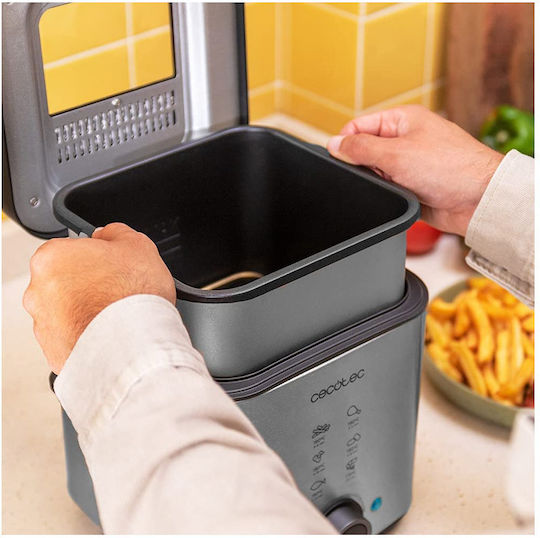 Cecotec Cleanfry Advance 1500 Deep Fryer 1.5lt Silver