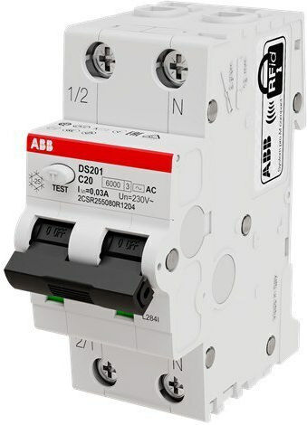 Abb Ρελέ Ράγας Διαρροής 20A Διπολικό